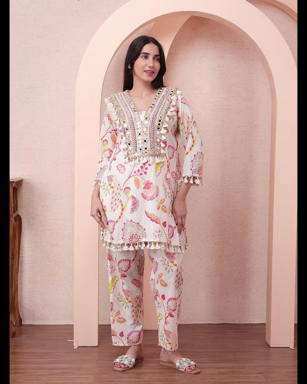 Pink Peacock coord set