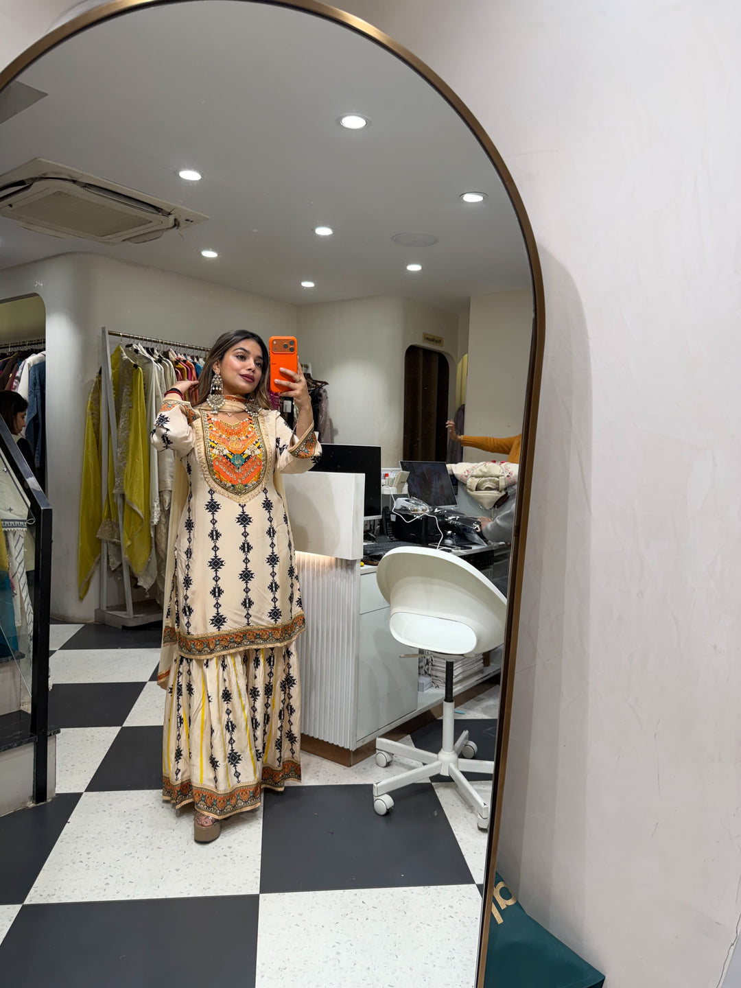 “SAINA” - CREPE THREE PIECE SET