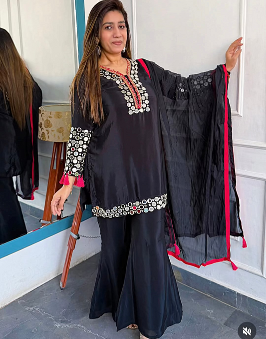 “BIASHA” - CREPE THREE PIECE SET